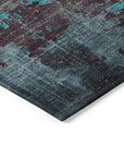 Addison Rugs Maeel Teal Washable Indoor-Outdoor Rug