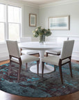 Addison Rugs Maeel Teal Washable Indoor-Outdoor Rug