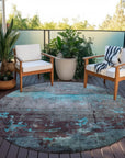Addison Rugs Maeel Teal Washable Indoor-Outdoor Rug