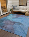 Addison Rugs Maeira Blue Washable Indoor-Outdoor Rug