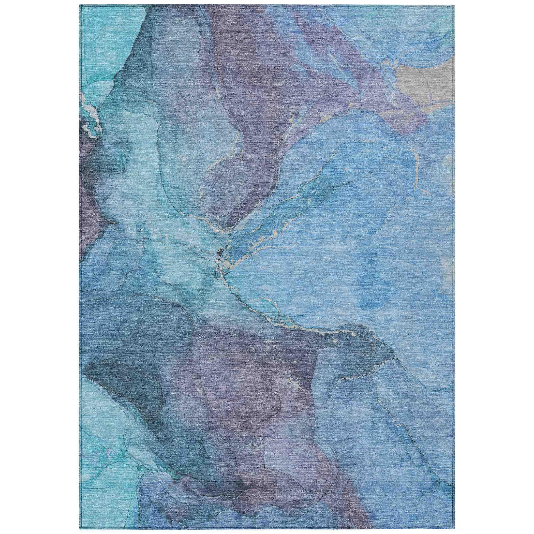 Addison Rugs Maeira Blue Washable Indoor-Outdoor Rug