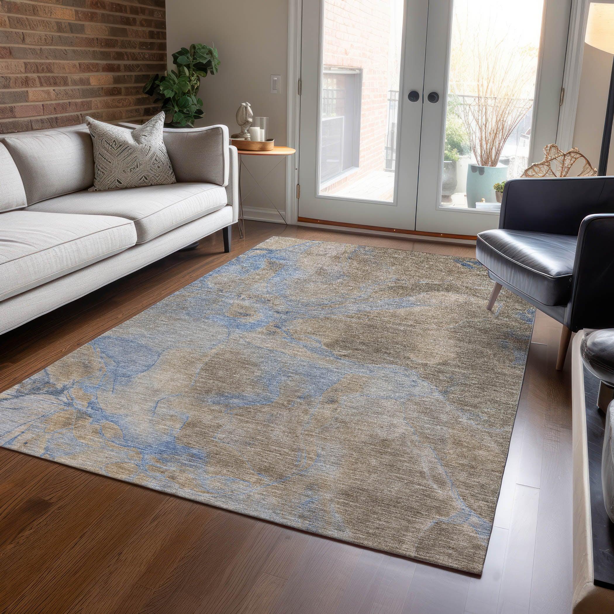 Addison Rugs Maeira Brown Washable Indoor-Outdoor Rug