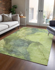 Addison Rugs Maeira Green Washable Indoor-Outdoor Rug