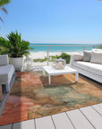 Addison Rugs Maeira Orange Washable Indoor-Outdoor Rug