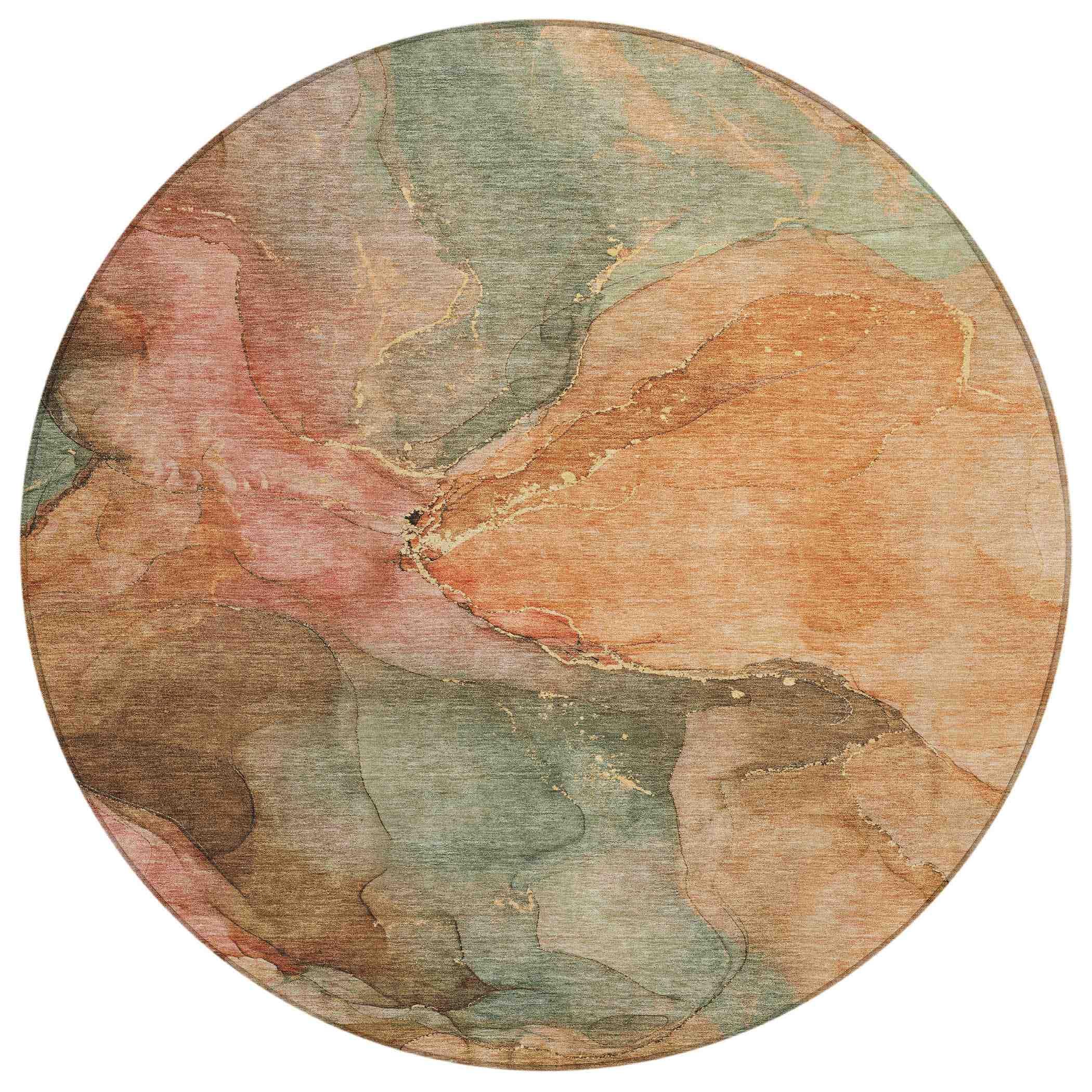 Addison Rugs Maeira Orange Washable Indoor-Outdoor Rug