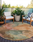 Addison Rugs Maeira Orange Washable Indoor-Outdoor Rug