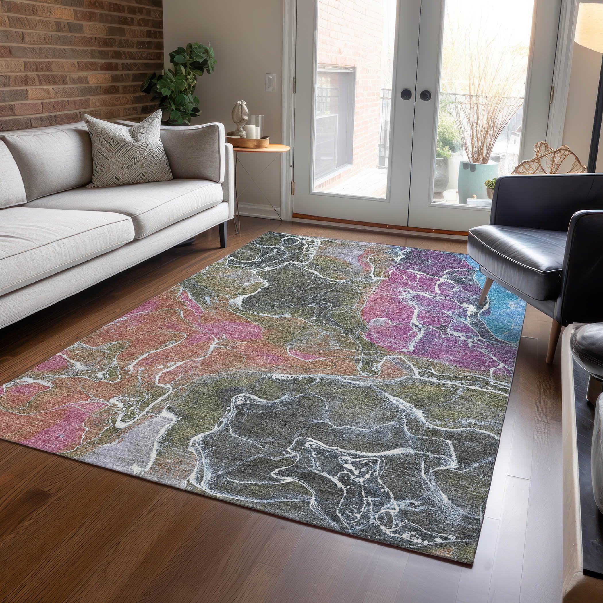 Addison Rugs Maeon Brown Washable Indoor-Outdoor Rug