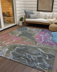 Addison Rugs Maeon Brown Washable Indoor-Outdoor Rug