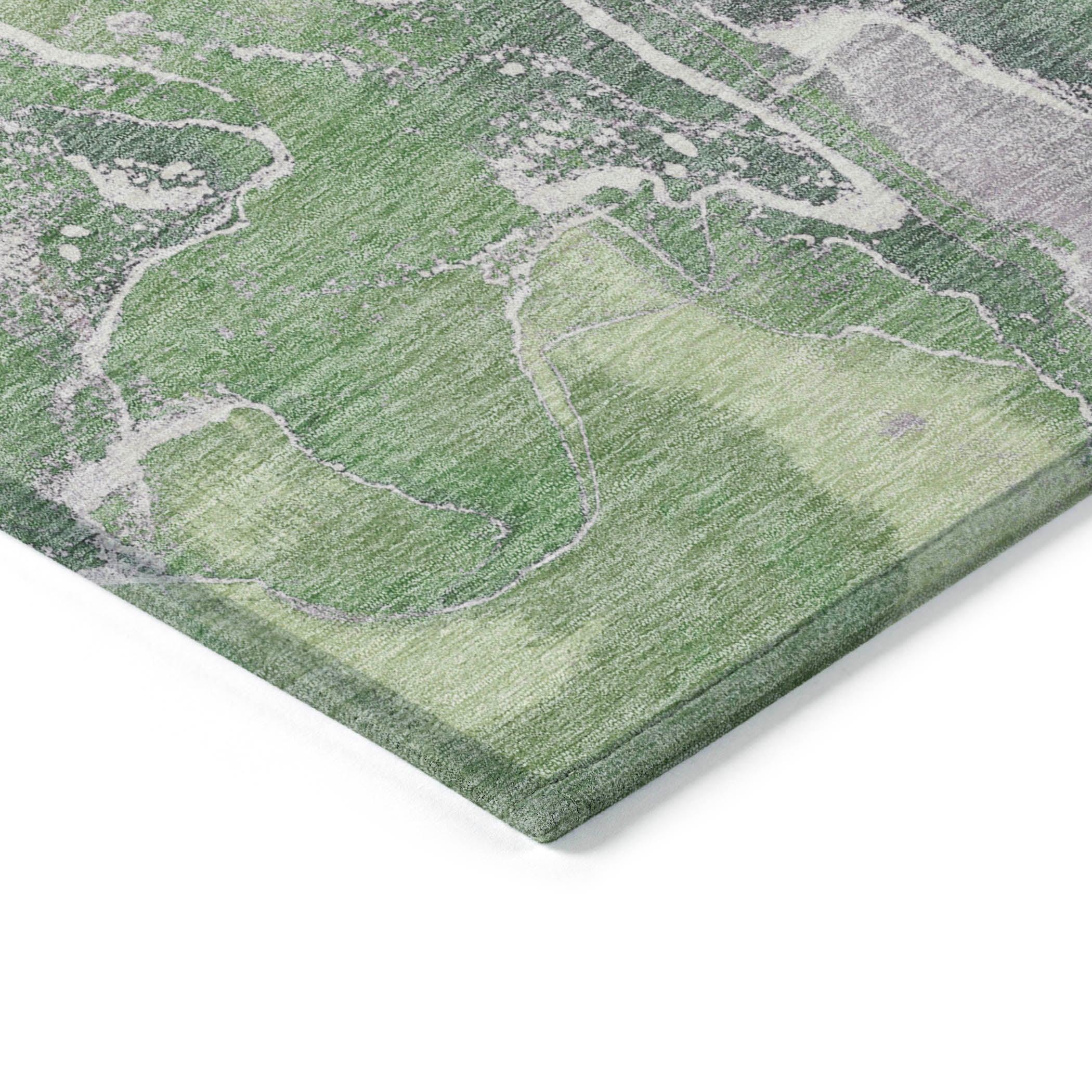 Addison Rugs Maeon Green Washable Indoor-Outdoor Rug