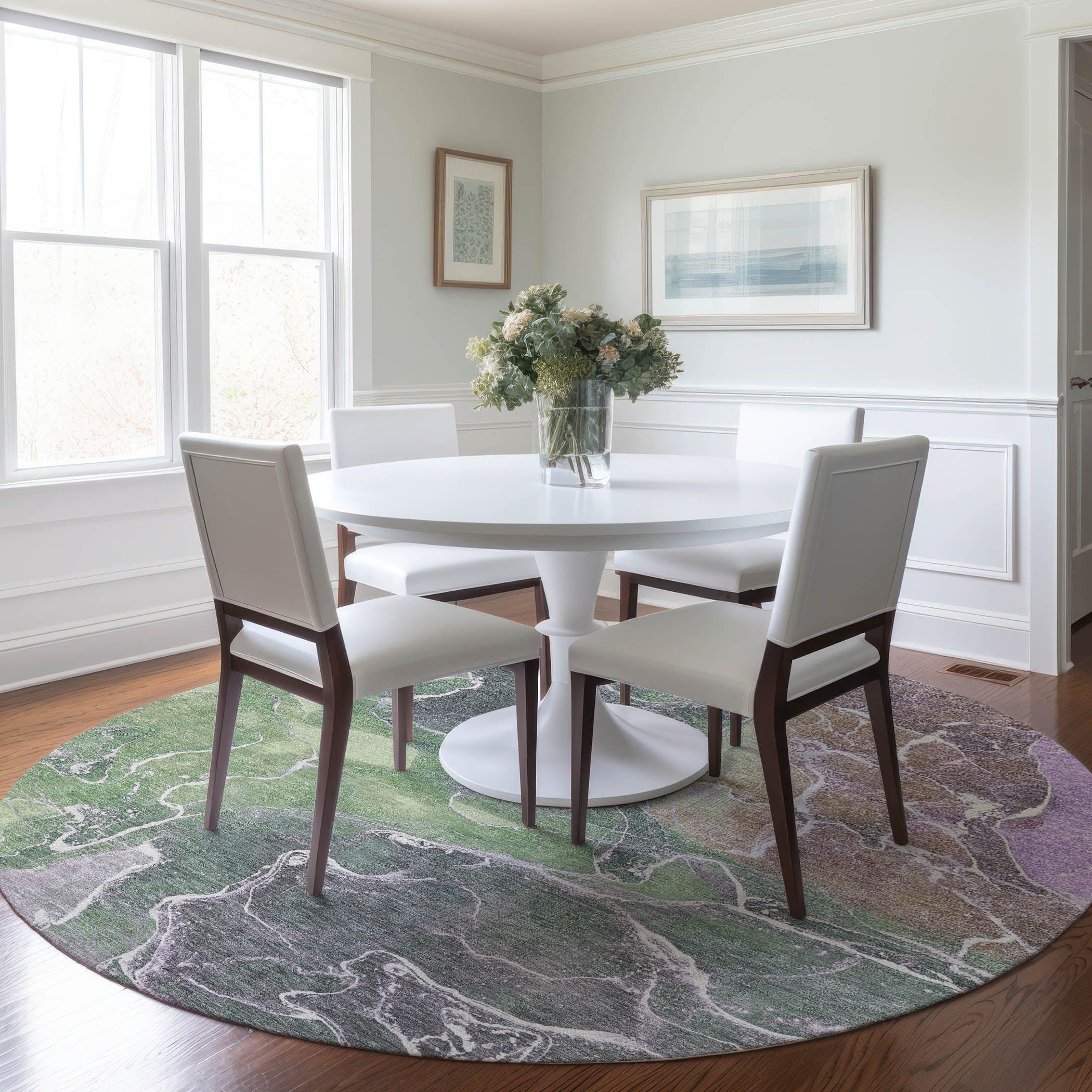 Addison Rugs Maeon Green Washable Indoor-Outdoor Rug