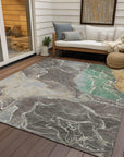 Addison Rugs Maeon Taupe Washable Indoor-Outdoor Rug