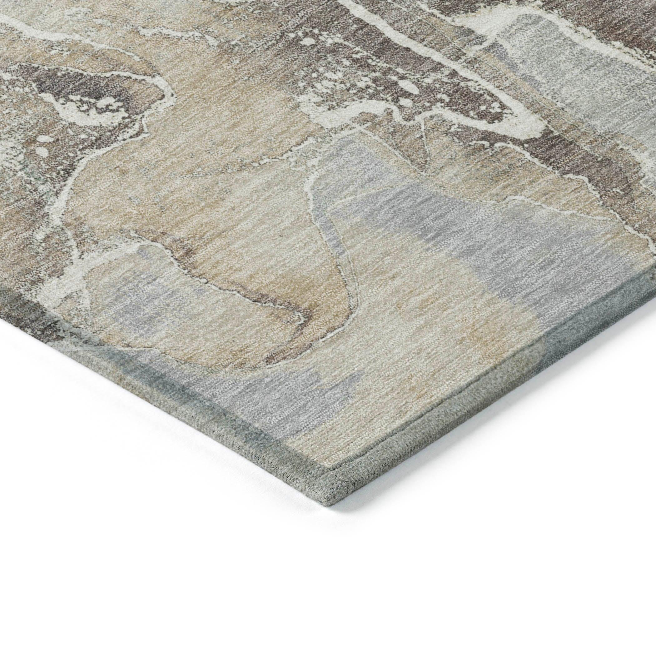 Addison Rugs Maeon Taupe Washable Indoor-Outdoor Rug