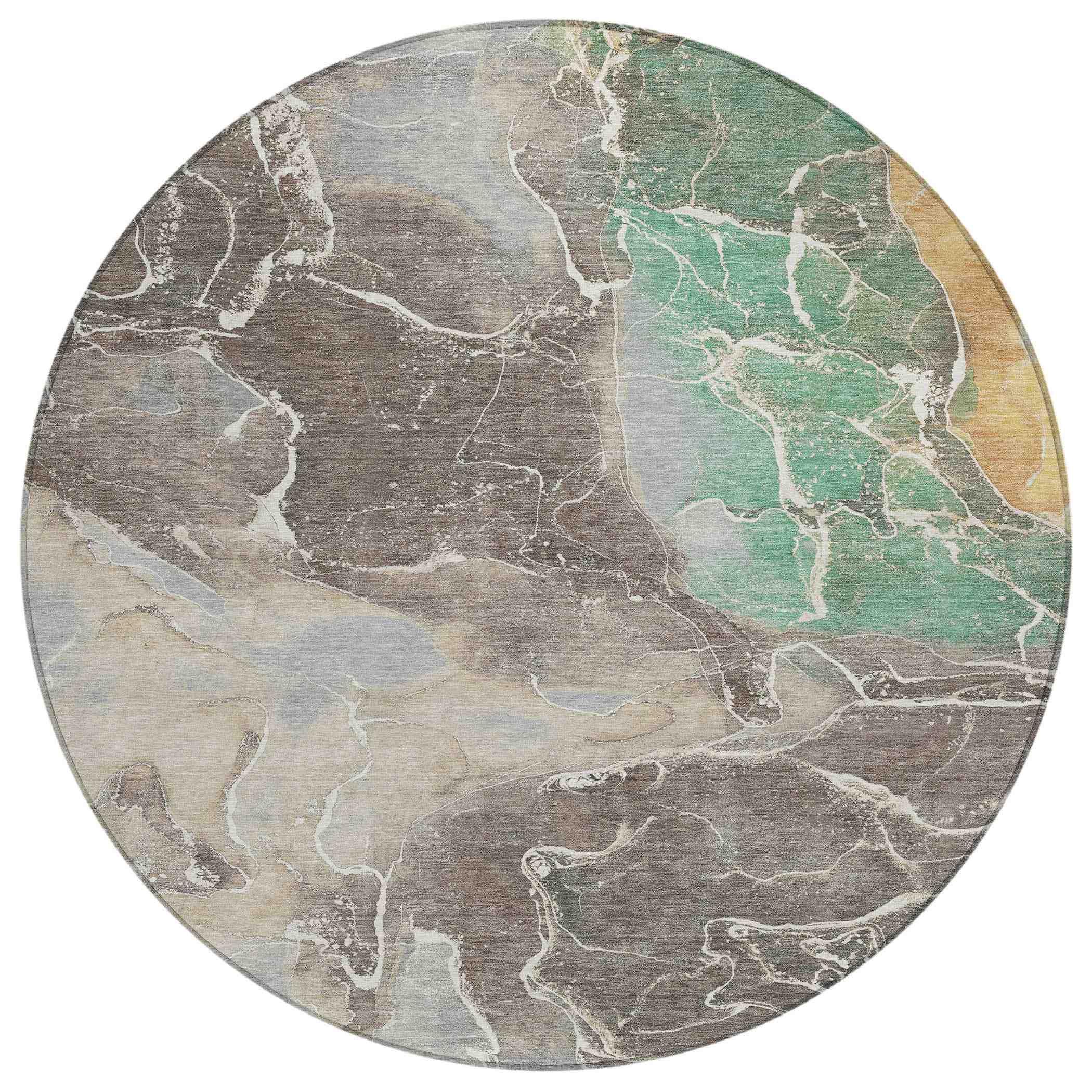 Addison Rugs Maeon Taupe Washable Indoor-Outdoor Rug