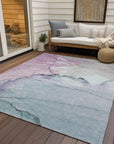 Addison Rugs Maeora Blue Washable Indoor-Outdoor Rug