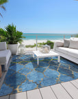 Addison Rugs Maeoril Blue Washable Indoor-Outdoor Rug