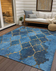 Addison Rugs Maeoril Blue Washable Indoor-Outdoor Rug