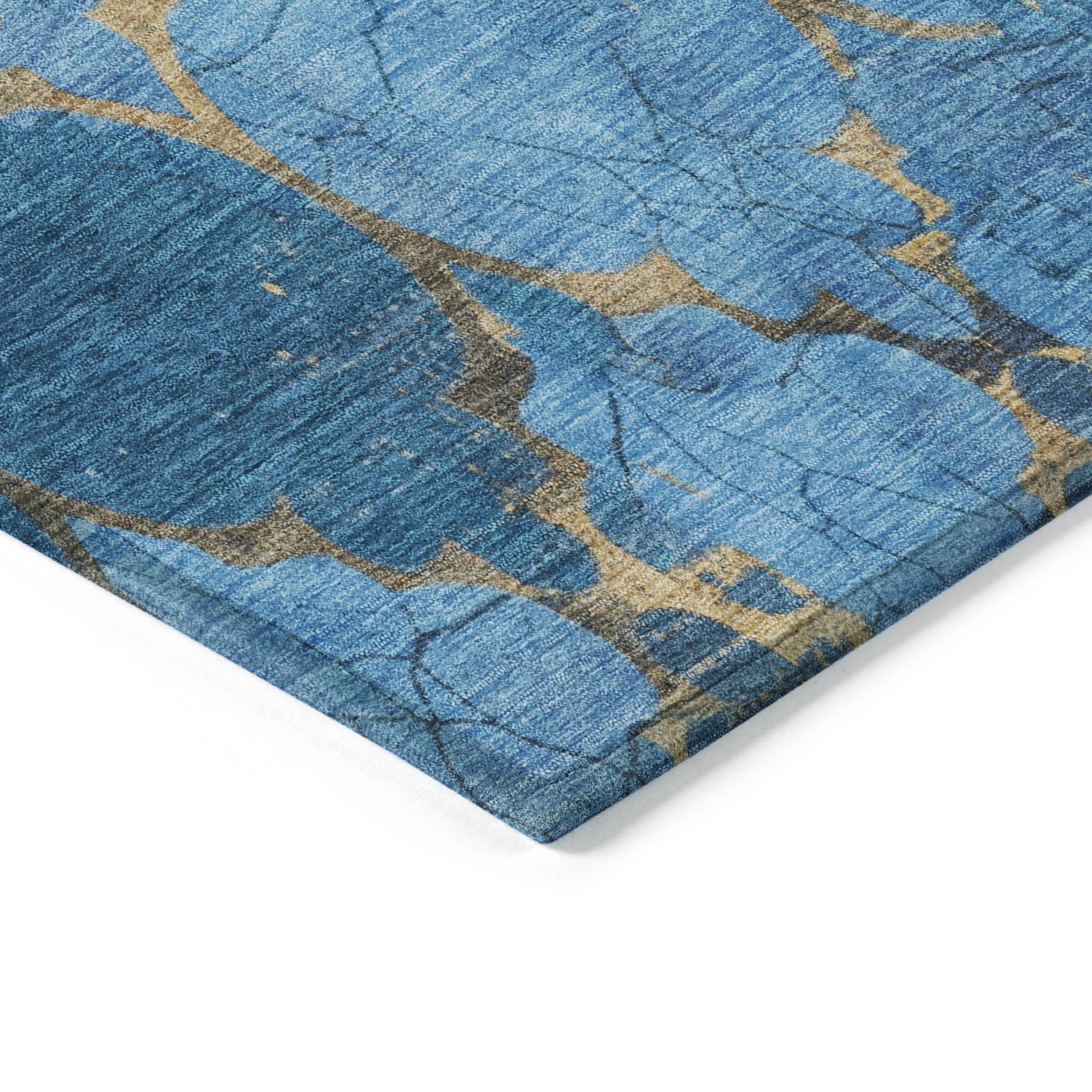 Addison Rugs Maeoril Blue Washable Indoor-Outdoor Rug