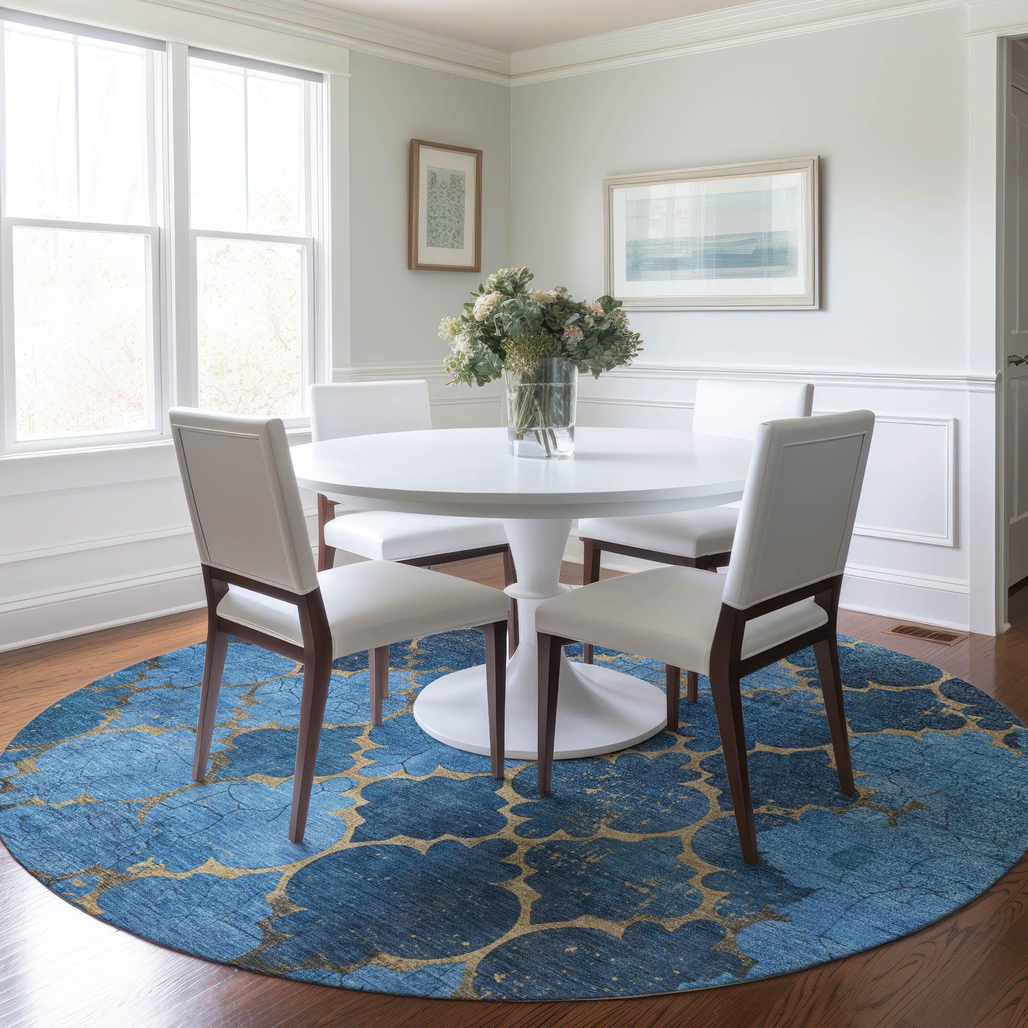 Addison Rugs Maeoril Blue Washable Indoor-Outdoor Rug