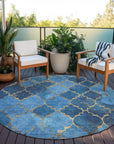 Addison Rugs Maeoril Blue Washable Indoor-Outdoor Rug