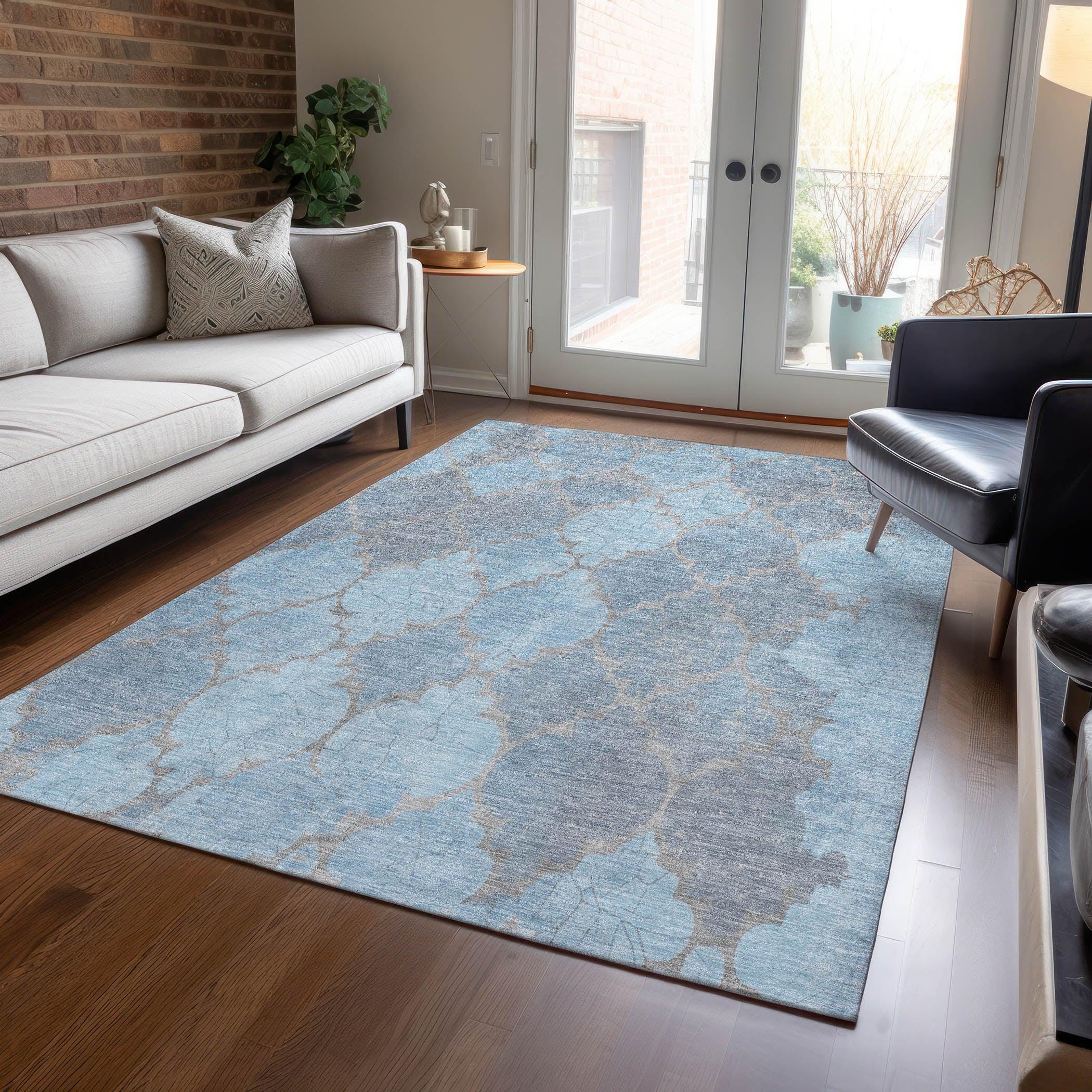 Addison Rugs Maeoril Denim Washable Indoor-Outdoor Rug
