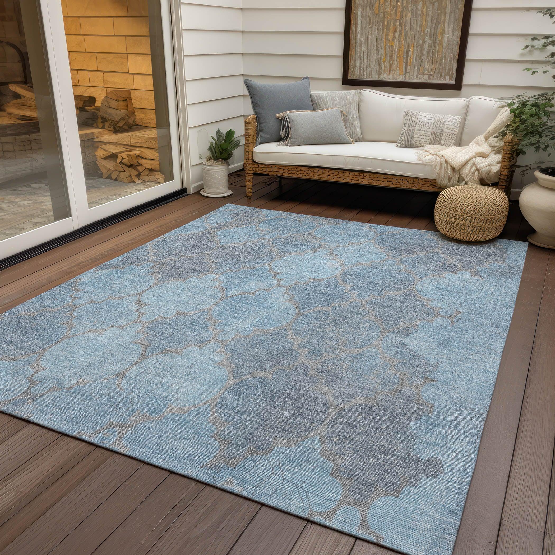 Addison Rugs Maeoril Denim Washable Indoor-Outdoor Rug