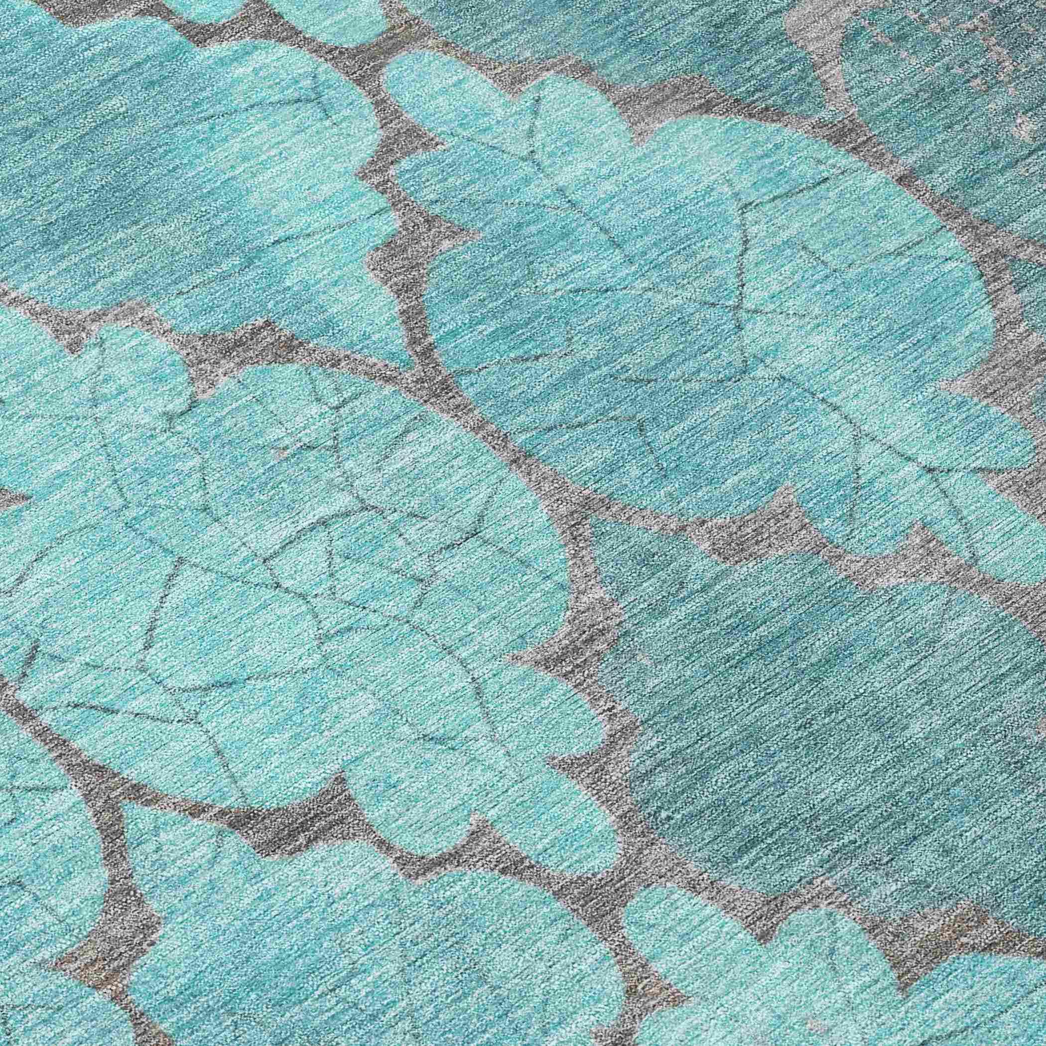 Addison Rugs Maeoril Teal Washable Indoor-Outdoor Rug