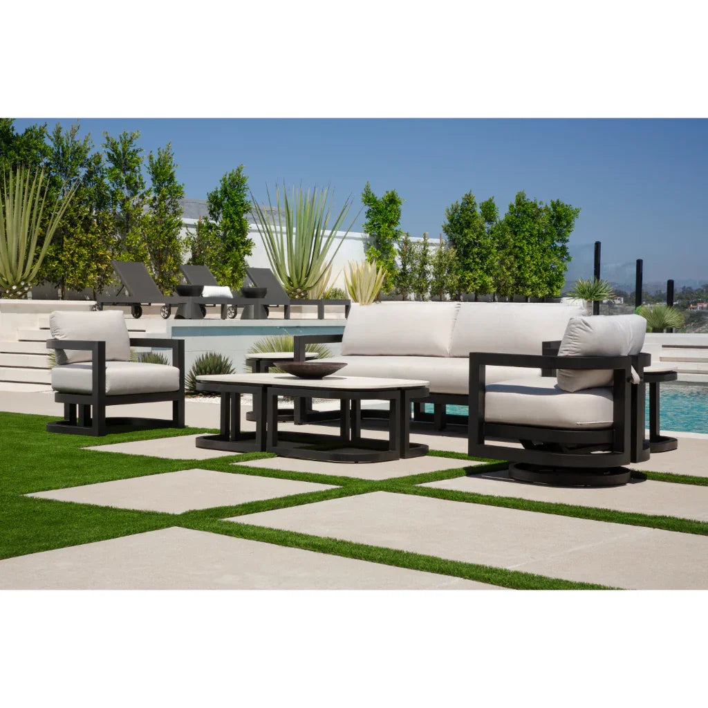 Sunset West Malibu Aluminum Framed Outdoor Coffee Table