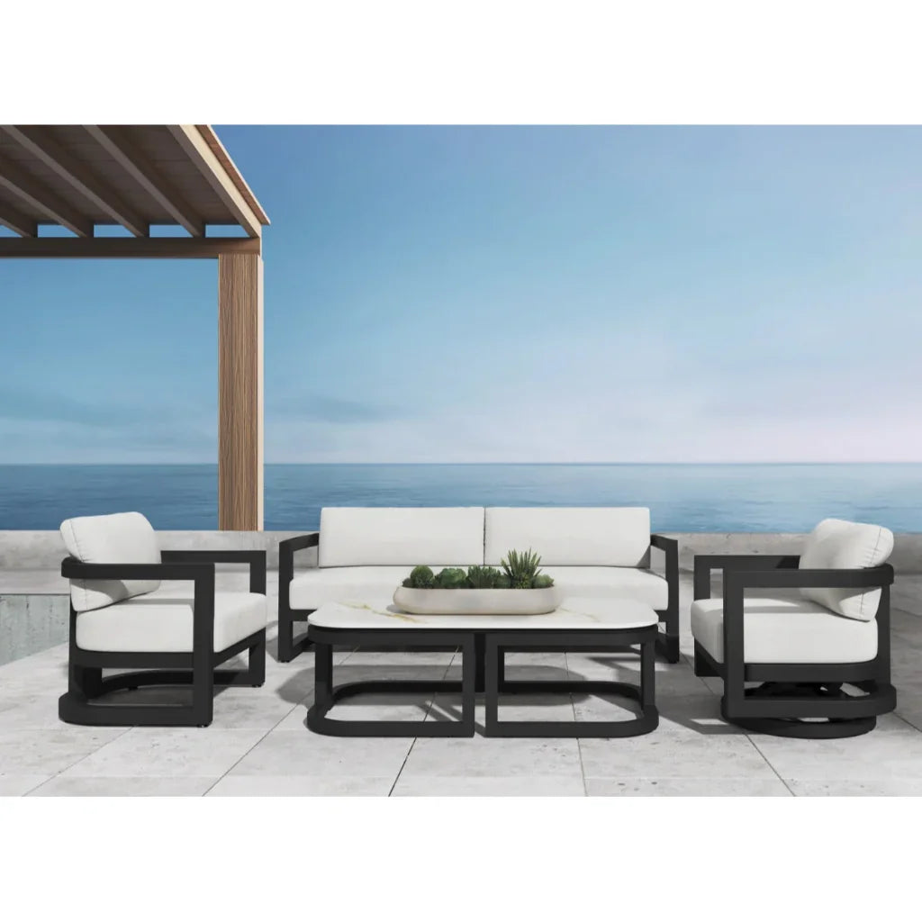 Sunset West Malibu Aluminum Framed Outdoor Coffee Table