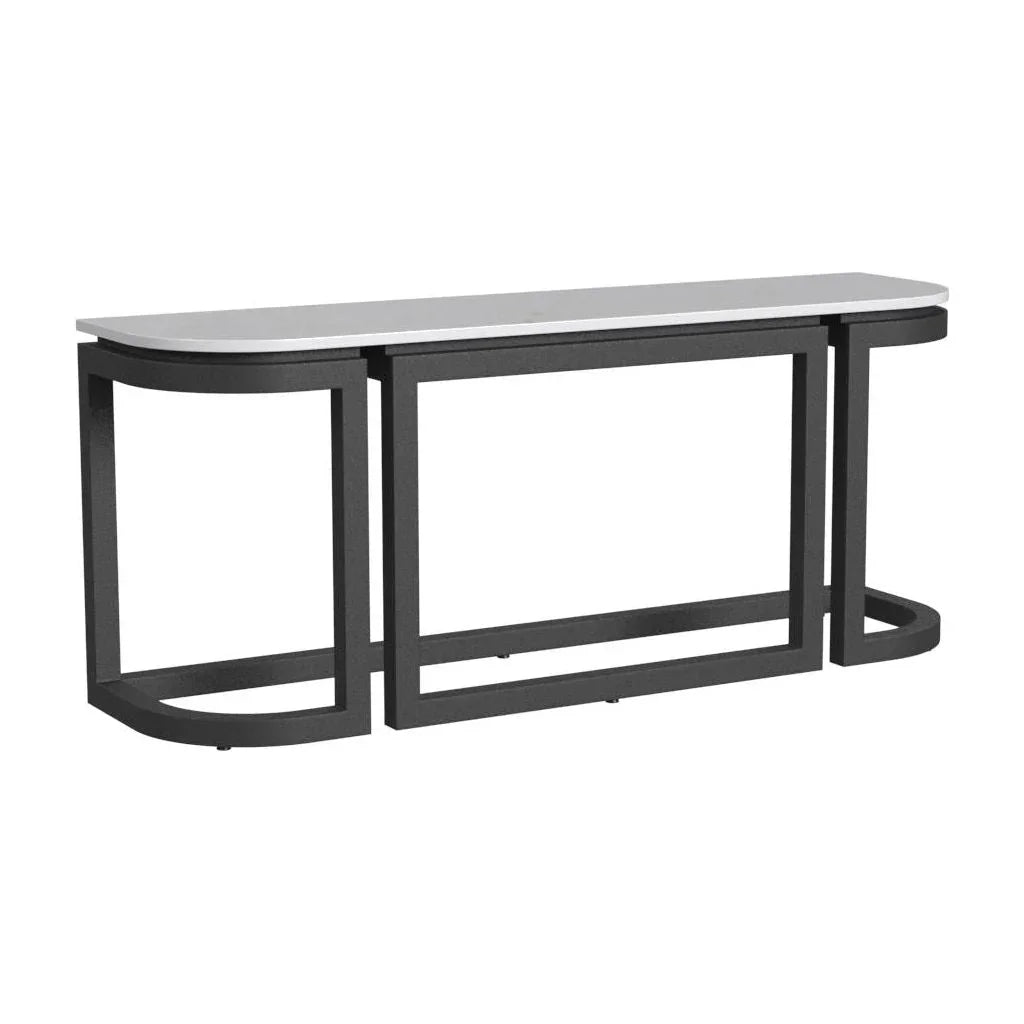 Sunset West Malibu Aluminum Framed Outdoor Console Table