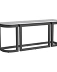 Sunset West Malibu Aluminum Framed Outdoor Console Table