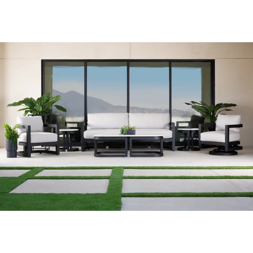 Sunset West Malibu Aluminum Framed Outdoor End Table