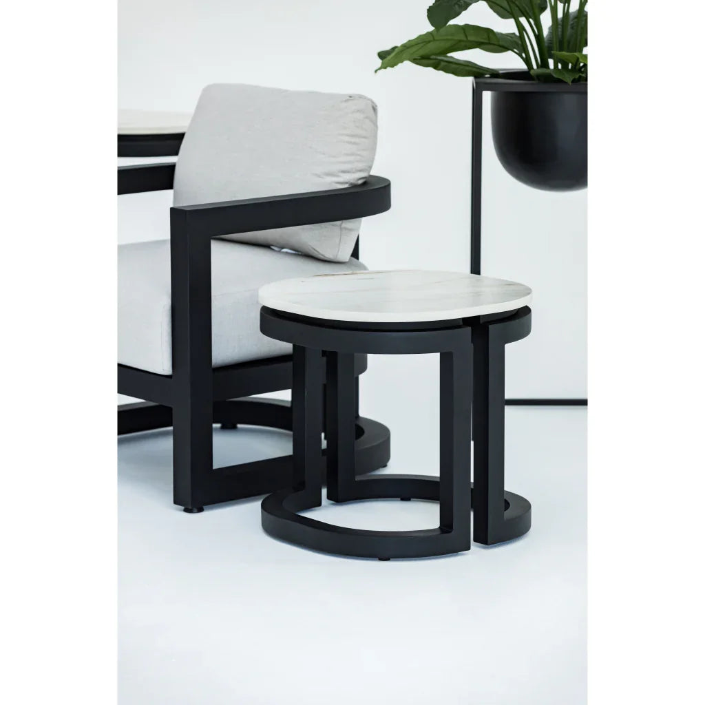 Sunset West Malibu Aluminum Framed Outdoor End Table