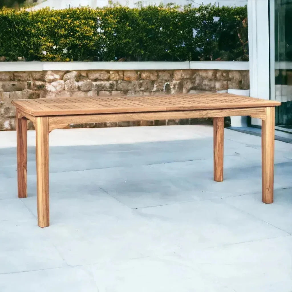 HiTeak Manorhouse Rectangular Extandable Outdoor Dining Table
