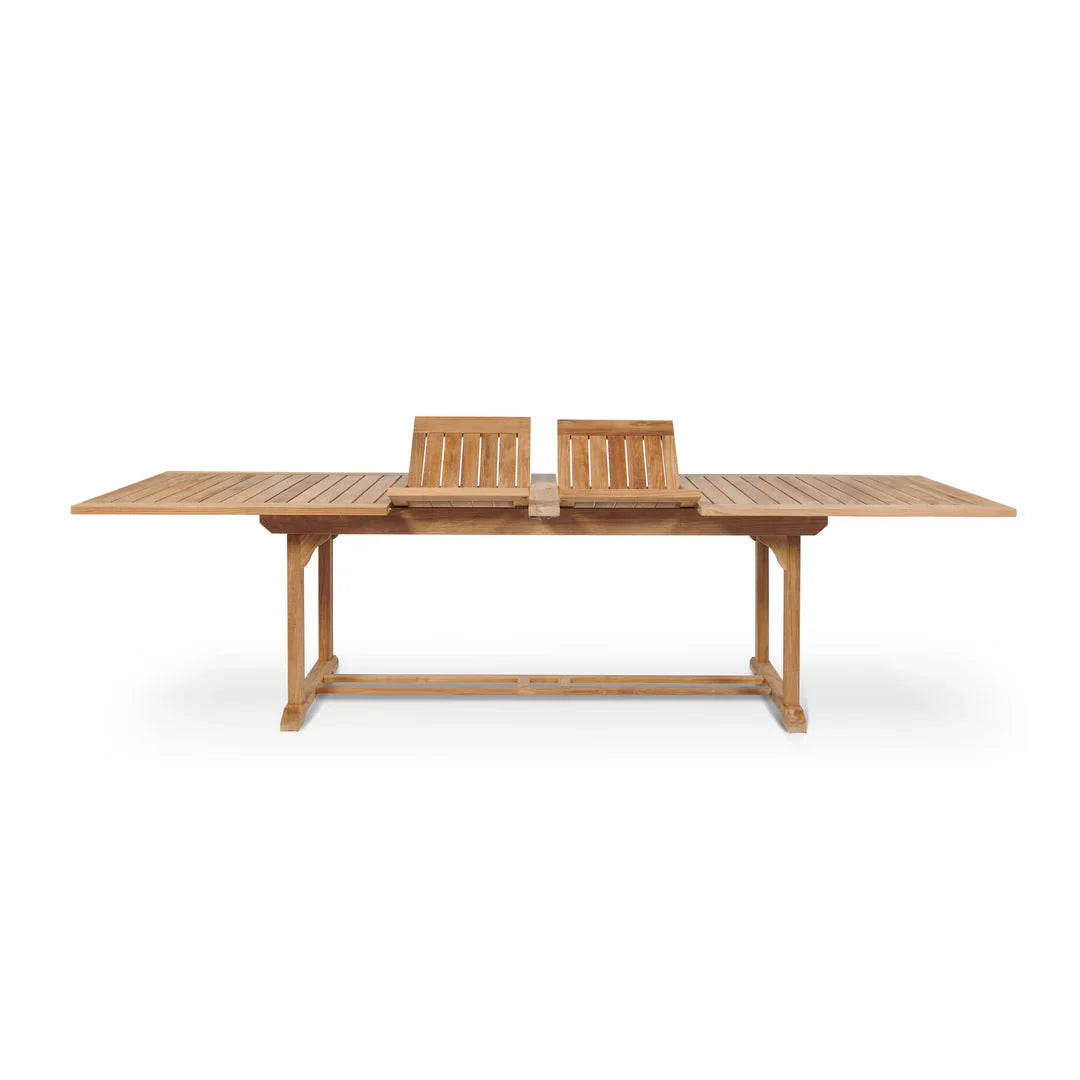 HiTeak Manorhouse Teak Patio Family Dining Set 9PC