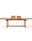 HiTeak Manorhouse Teak Patio Family Dining Set 9PC