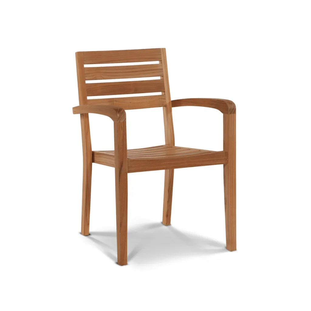 HiTeak Manorhouse Teak Patio Family Dining Set 9PC
