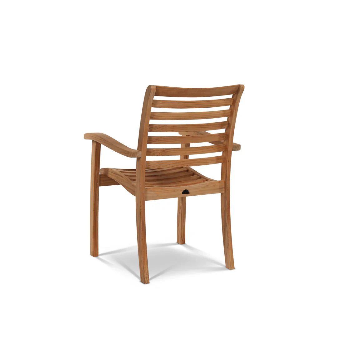 HiTeak Manorhouse Teak Patio Family Dining Set 9PC