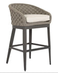 Marbella Weather-Resistant Outdoor Bar Stool-Outdoor Bar Stools-Sunset West-Echo Ash-LOOMLAN