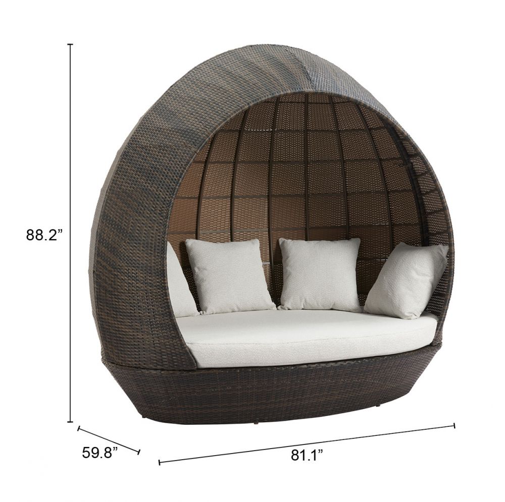 Zuo Modern Marisol Olefin Fabric Outdoor Daybed