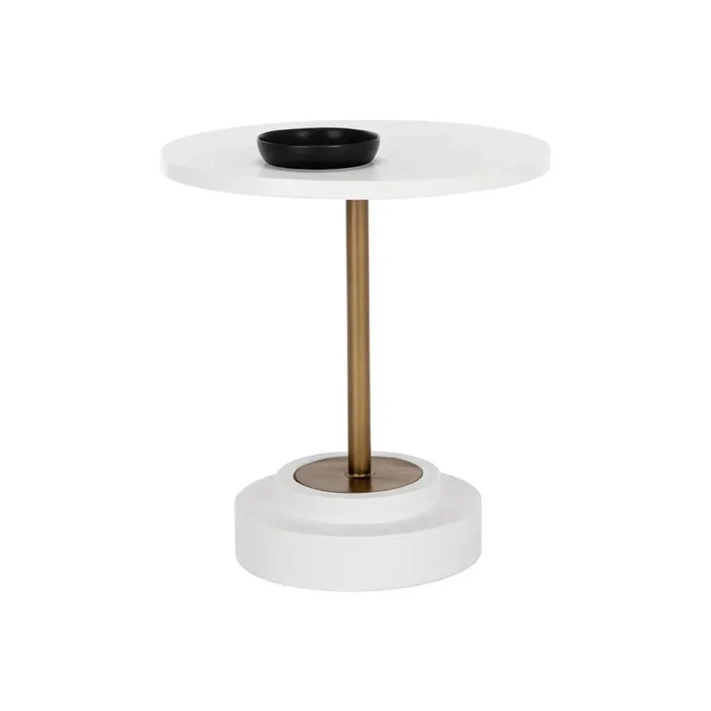 SUNPAN Marlowe Concrete Outdoor Round Bistro Table