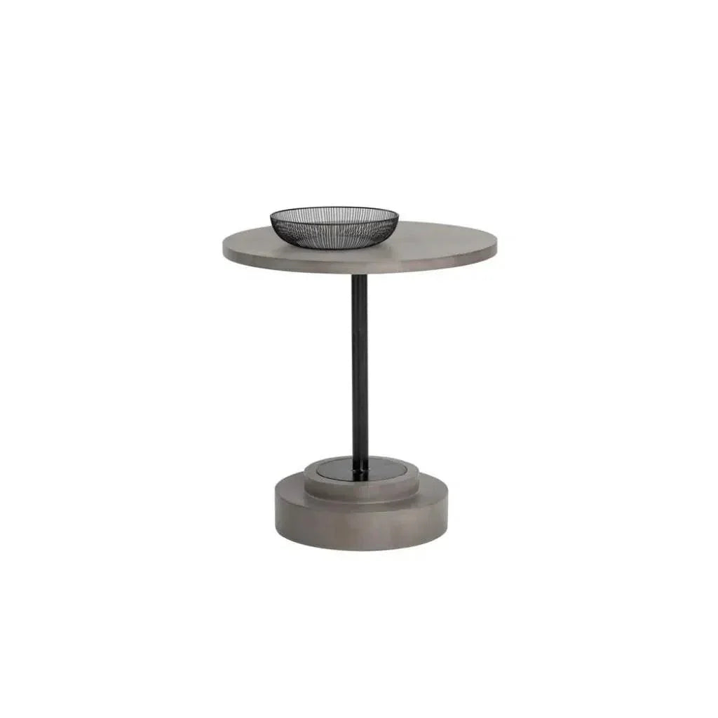 SUNPAN Marlowe Concrete Outdoor Round Bistro Table