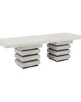 Meditation Rectangle Dining Table - White Outdoor Dining Table