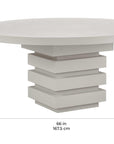 Meditation Round Dining Table - Round Outdoor Dining Table