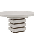 Meditation Round Dining Table - White Outdoor Dining Table