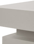 Meditation Square Coffee Table - White Outdoor Coffee Table