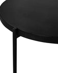 Moe's Home Mendez Concrete &  Black Round Outdoor Coffee Table