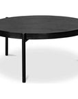 Moe's Home Mendez Concrete &  Black Round Outdoor Coffee Table
