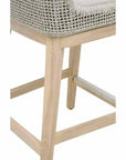Mesh Outdoor Rope Counter Stool Wood-Outdoor Counter Stools-Essentials For Living-LOOMLAN