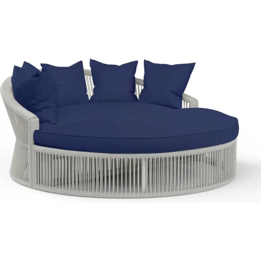 Miami Sunbrella Outdoor Daybed-Outdoor Daybeds-Sunset West-Echo Midnight-LOOMLAN
