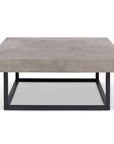 Miami Fiber Reinforced Concrete Square Coffee Table